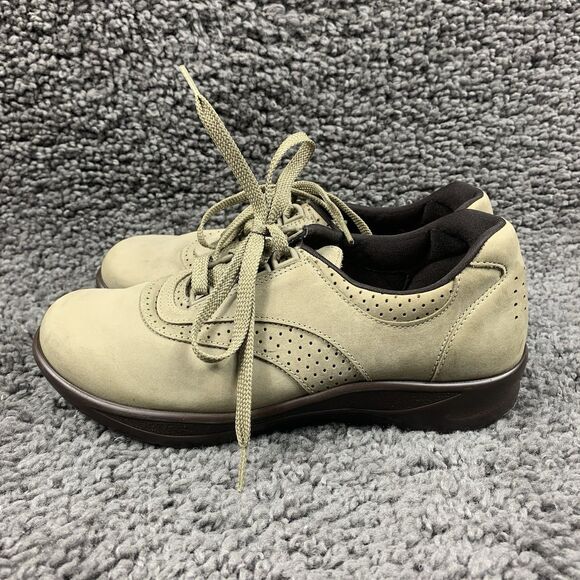 SAS Walk Easy TAN NUBUCK SUEDE 7 M Women's Shoes SNEAKERS OXFORD - Picture 1 of 7